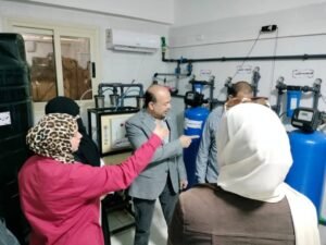 السكرتير العام المساعد يتابع سير العمل بعدد من المنشآت بكفور الغاب 