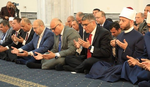 وزير الأوقاف ومحافظ الجيزة يفتتحان مسجد النور بمركز الصف احتفالا بالعيد القومي للمحافظة
