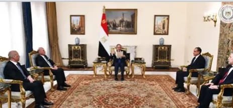 الرئيس السيسى يلتقى بنائب رئيس الوزراء ووزير خارجية العراق