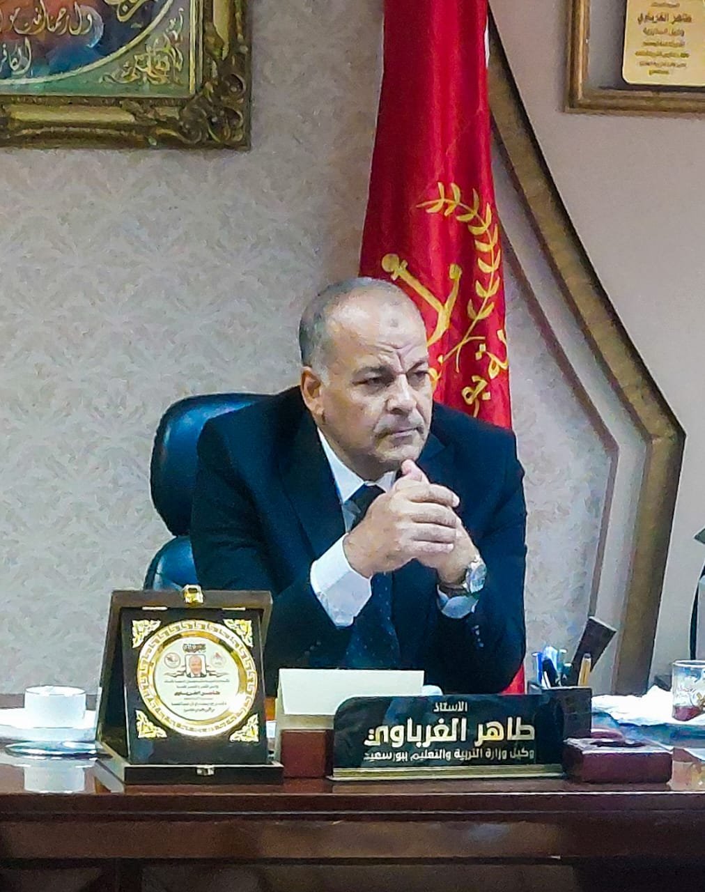 الغرباوي يناقش الاستعدادات النهائية لعقد امتحانات نهاية العام الدراسي 