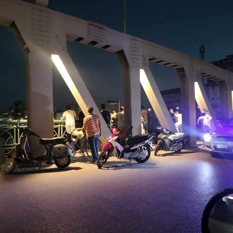 “مصرع شخص بعد قفزه من أعلى الكوبري المعدني بدمياط”