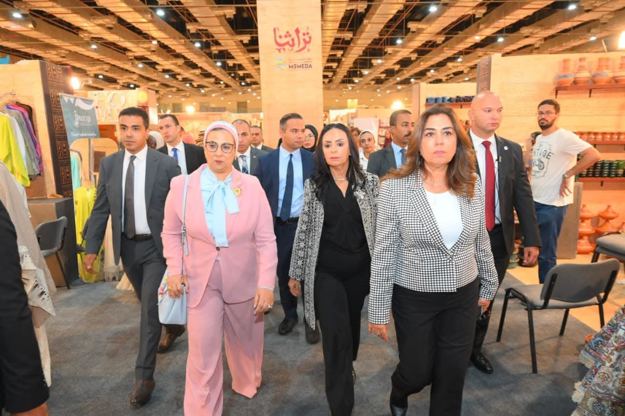 وزيرة التضامن الاجتماعي تفتتح معرض “تراثنا “