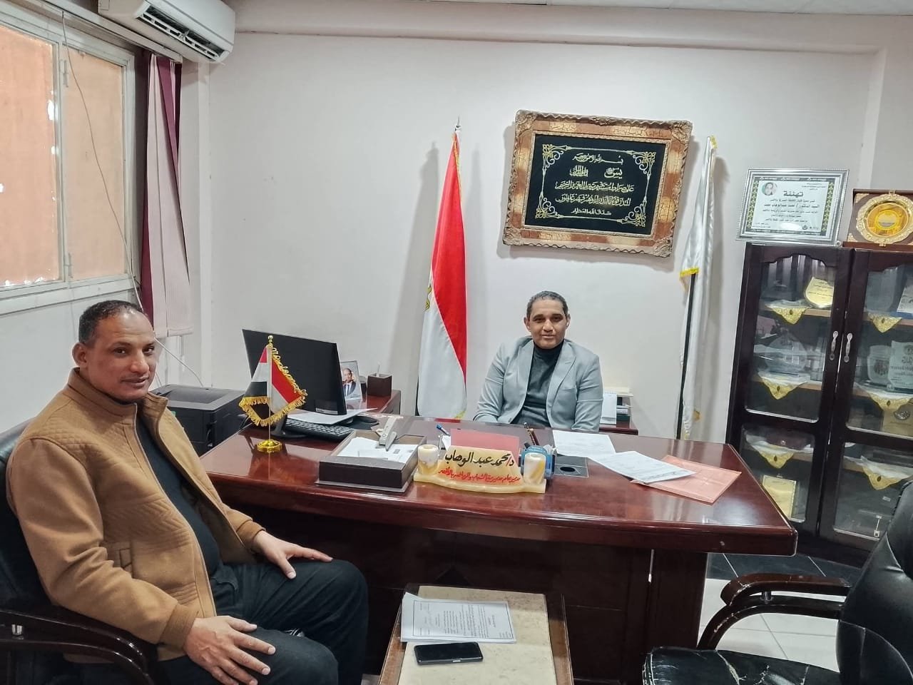 مدير عام الشباب والرياضة بالأقصر يستقبل رئيس إتحاد شباب الأقصر