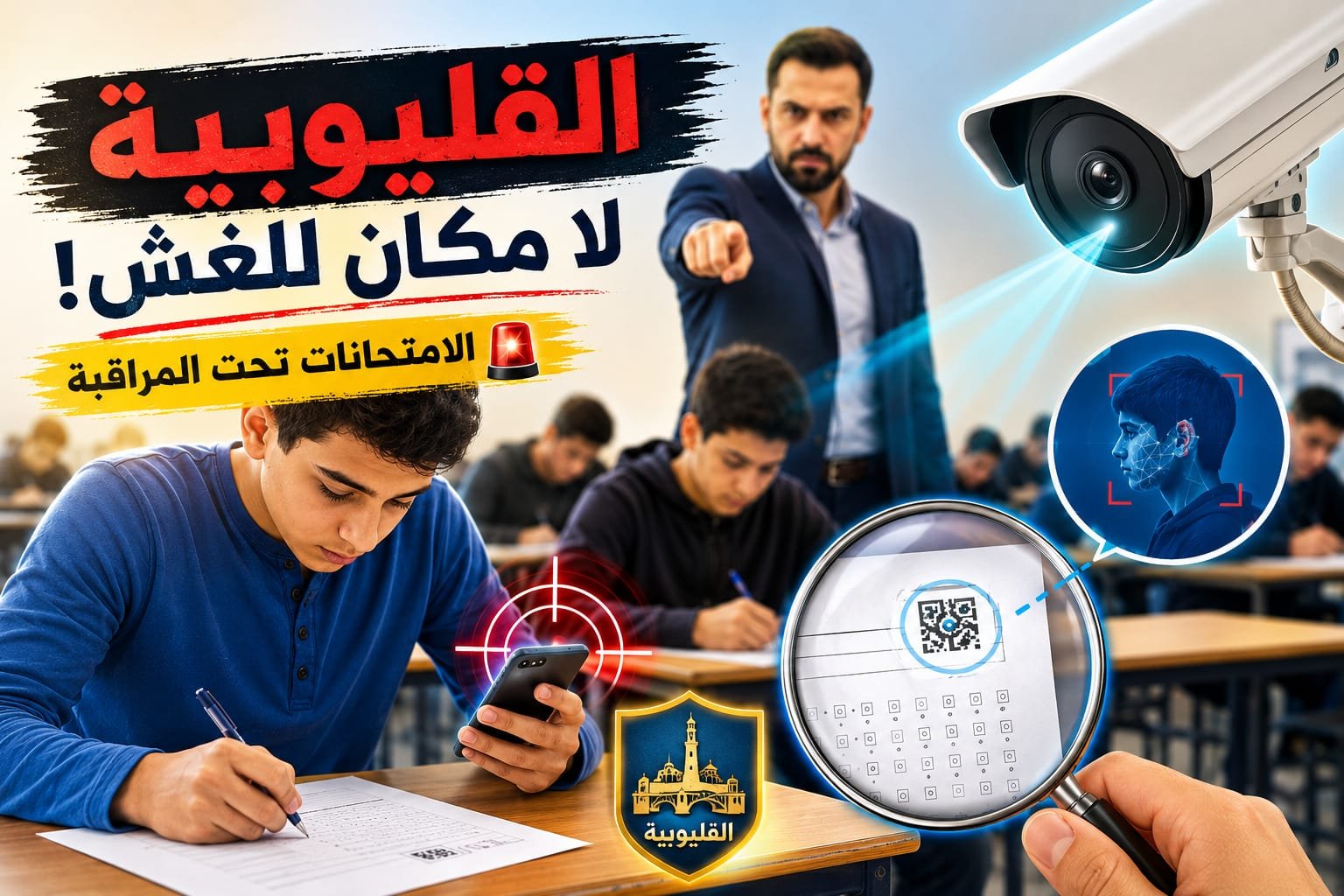 سقطوا بالكود السري امتحان العربية يفضح المتلاعبين بالقليوبية
